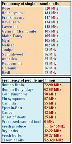 Frequency of the body, oils, and more
